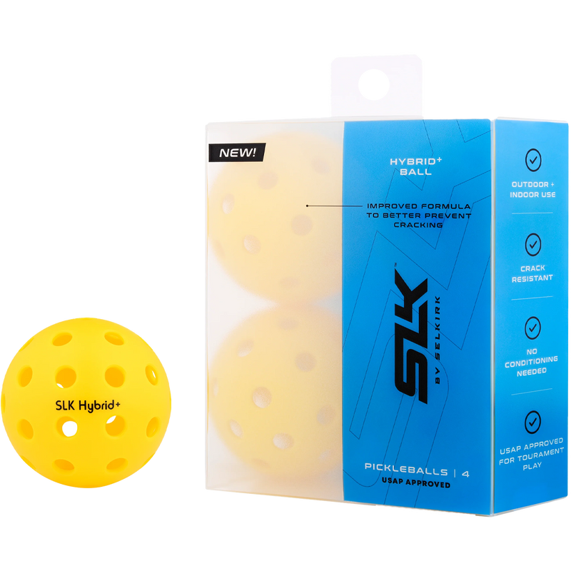 Hybrid + Ball 4 Pack, Selkirk Sport Hybrid + Ball 4 Pack Selkirk Sport Hybrid + Ball 4 Pack ball out of package