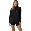 Vuori Women's Halo Oversized Hoodie in HBK-Black Heather