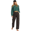 Billabong Women's Chasing Light Sweater in Emerald Bay front full length
