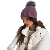 The North Face Women’s Oh Mega Fur Pom Lined Beanie on model