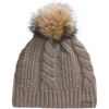 The North Face Women’s Oh Mega Fur Pom Lined Beanie in Mocha Brown