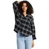 Billabong Women's Best Time Long Sleeve Shirt BPB-Black Pebble