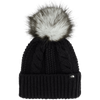 The North Face Youth Oh Mega Fur Pom Beanie in TNF Black