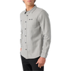 O'Neill Men's Breakwater Solid Flannel in LGR-Light Grey front left