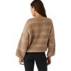 O'Neill Women's Bayou Long Sleeve Sweater in Tobacco back