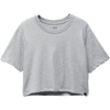 Prana Women's Everyday Crop Tee in Heather Grey