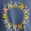 Roark Women's Lady Luck Long Sleeve Tee in Deep Blue back graphic