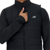 New Balance Men's Athletics Heat Layer Vest in Black front pocket