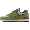 New Balance NB 574 in Dark Olivine Clay inside right profile