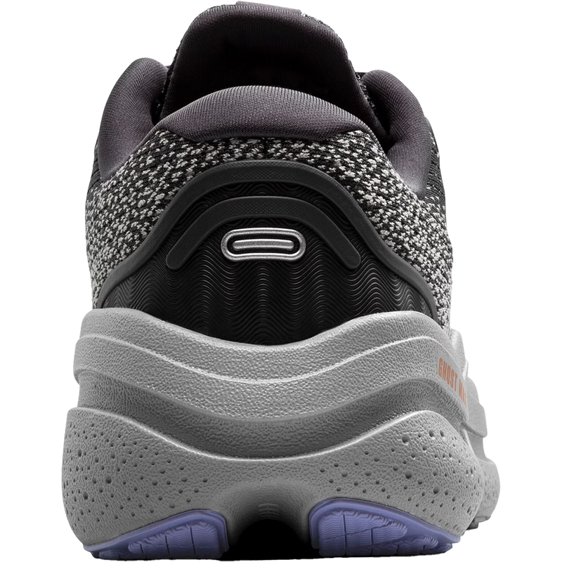 Women's Ghost Max 2, Brooks Women's Ghost Max 2 in 005-Ebony/Sweet Lavender/Alloy outside right profile back