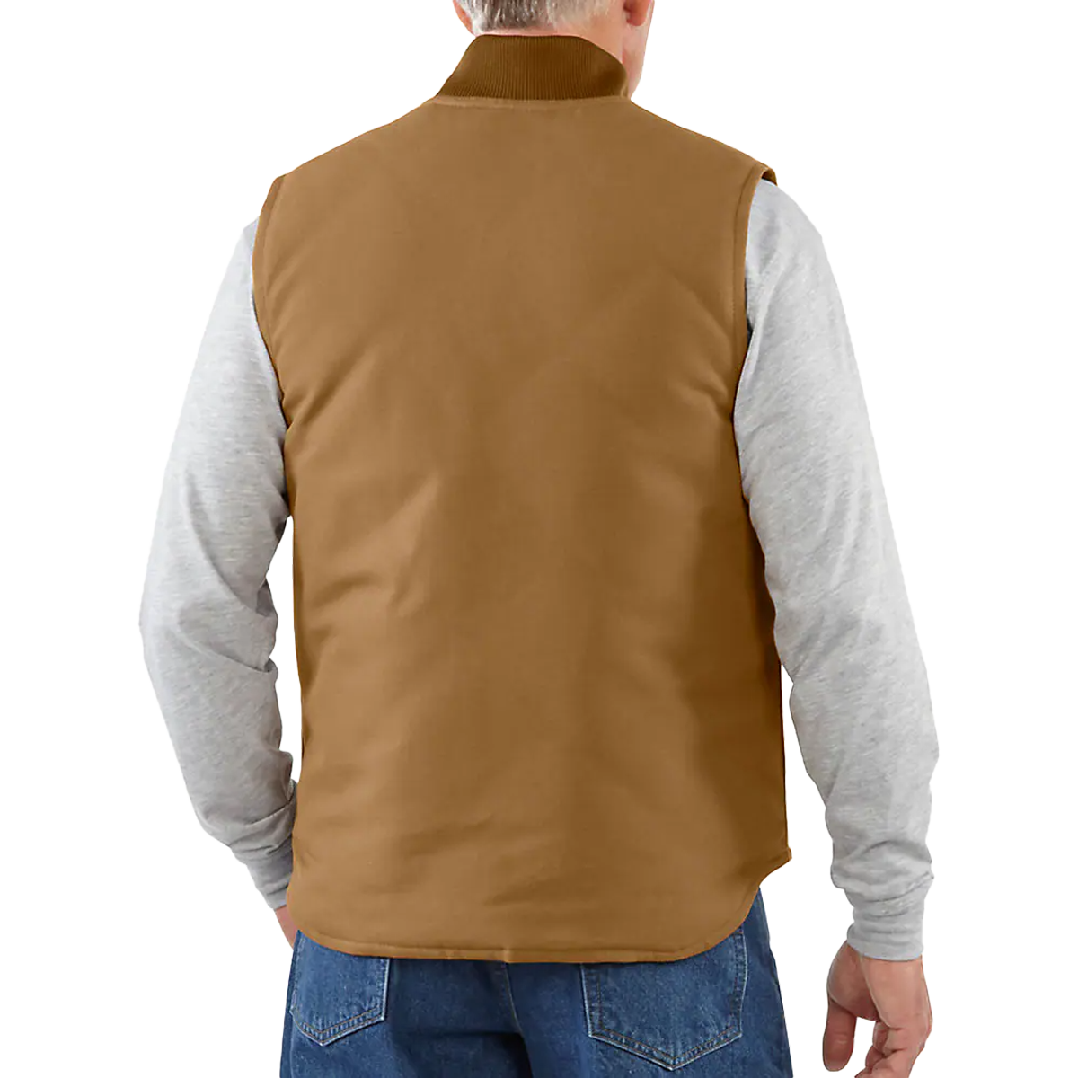 Men's Relaxed Fit Firm Duck Insulated Rib Collar Vest alternate view