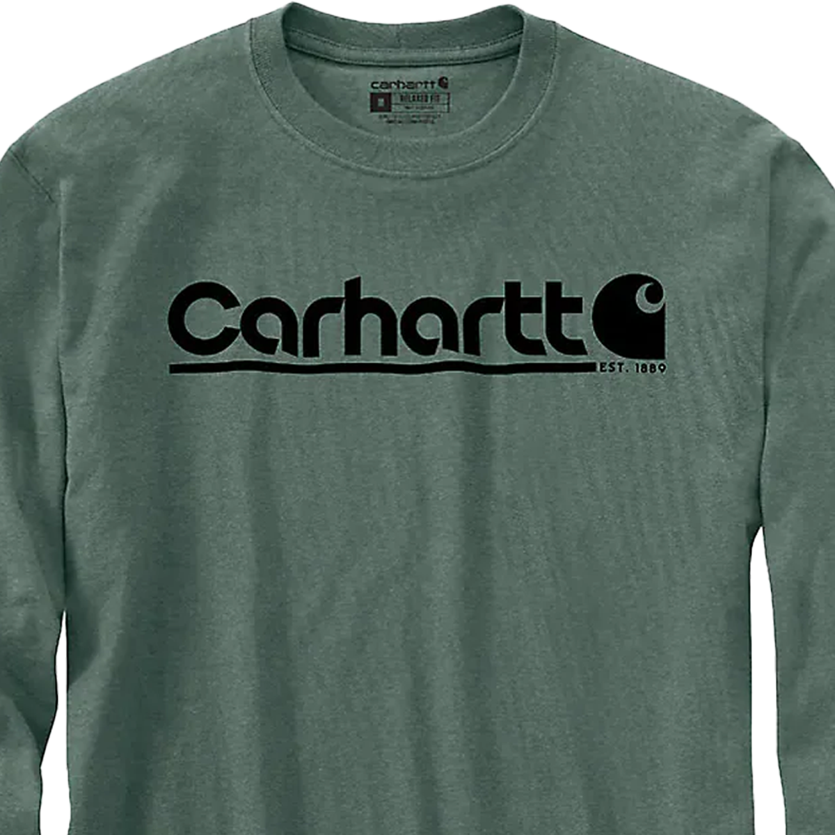Men's Relaxed Fit Heavyweight Long-Sleeve Logo Graphic T-Shirt alternate view