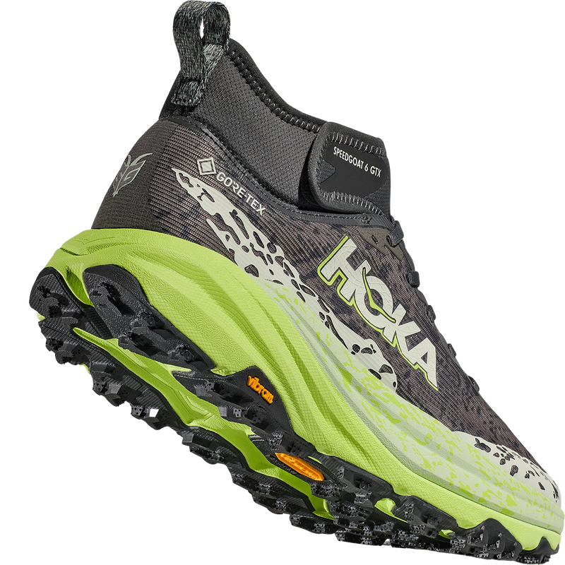 Men's Speedgoat 6 Mid GTX, Hoka Men's Speedgoat 6 Mid GTX raised heel