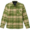 Roark Men's Crossroads Organic Long Sleeve Flannel in Fern