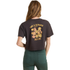 Roark Women's Seek Cropped Boxy Tee in Faded Black