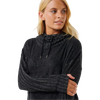 Rip Curl Women's Cosy Hood in Black Marble