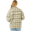 Rip Curl Women's Sunrise Session Sherpa Jacket in 3396-Sage back