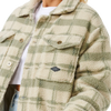 Rip Curl Women's Sunrise Session Sherpa Jacket in 3396-Sage front pockets