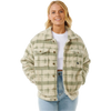 Rip Curl Women's Sunrise Session Sherpa Jacket in 3396-Sage