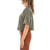 Jetty Women's Nightbloom Tee in Military Green left