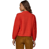 Patagonia Women's Recycled Wool Sweater Jacket in Madder Red back