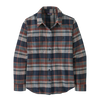 Patagonia W Fjord Flannel Shirt In Smolder Blue
