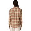 Patagonia Women's Fjord Flannel Shirt In RPPO-River Plaid: Potters Red back