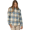 Patagonia Women's Fjord Flannel Shirt in Sunrise Ridge Natural front