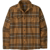 Patagonia Men's Fjord Flannel Long Sleeve in CDBN-Catch: Deer Brown