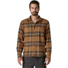 Patagonia Men's Fjord Flannel Long Sleeve in CDBN-Catch: Deer Brown front