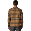 Patagonia Men's Fjord Flannel Long Sleeve in CDBN-Catch: Deer Brown back