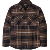 Patagonia Men's Lightweight Insulated Fjord Flannel Shirt in Outdoor: Molasses Brown