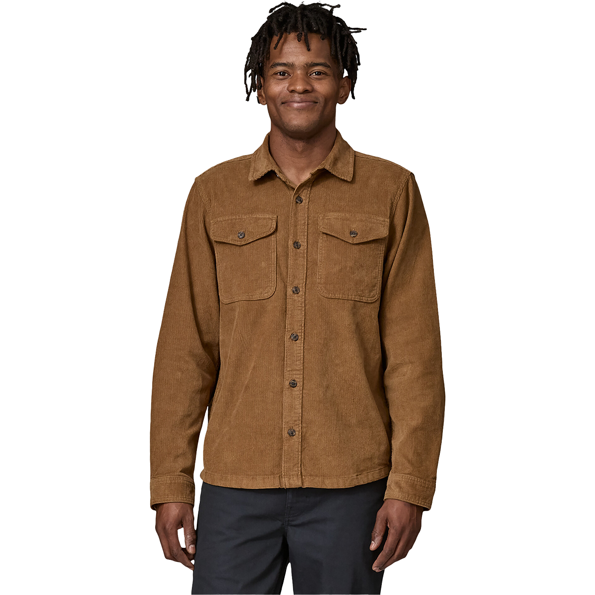 Men's Corduroy Long Sleeve Button Button Up Corduroy Shirt Dubinik