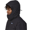 Patagonia Men's Downdrift Jacket in Black left hood up