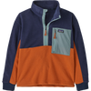 Patagonia Kids' Microdini 1/2-Zip Fleece Pullover in Redtail Rust