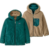 Patagonia Youth Reversible Ready Freddy Hoody in CASG-Cascade Green