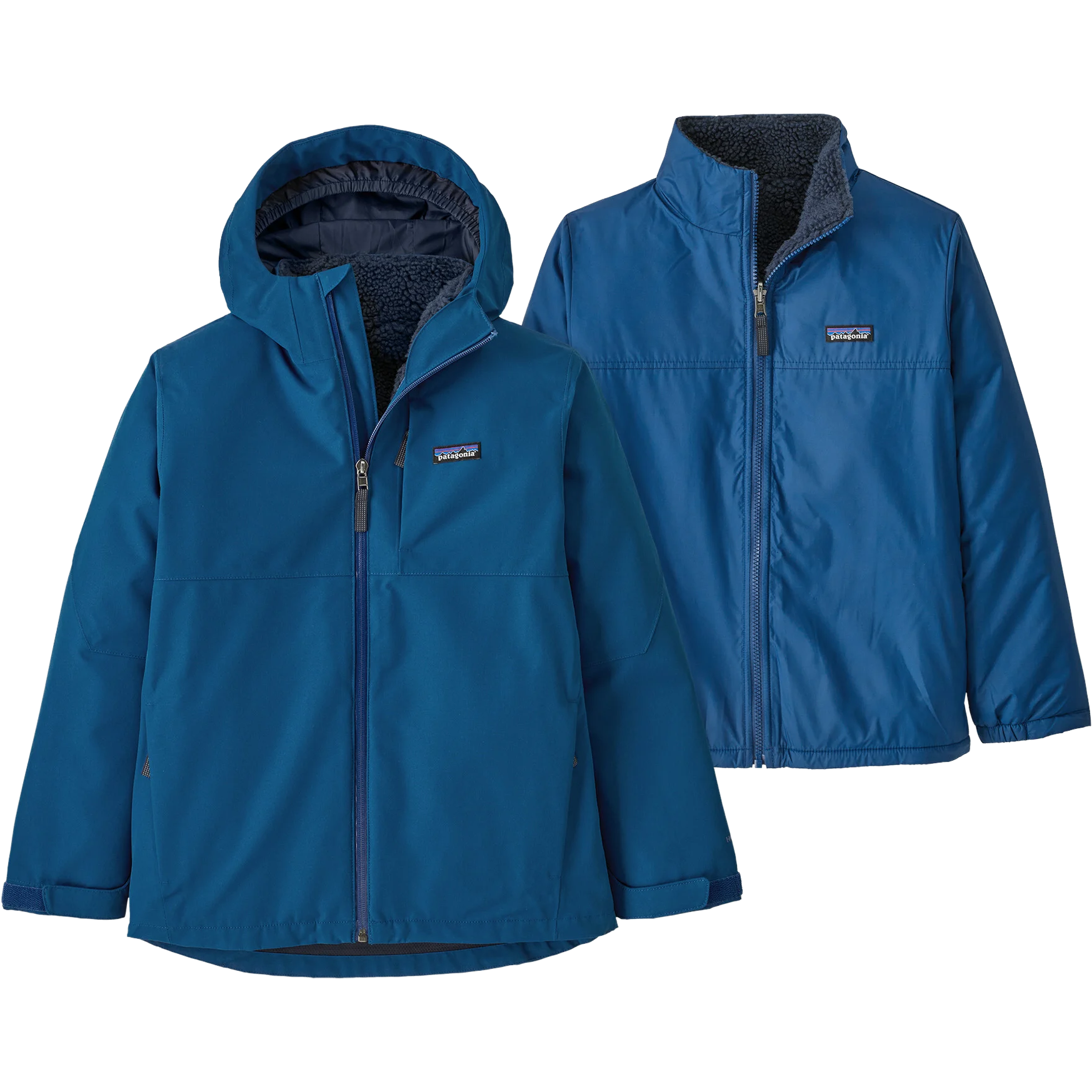 美品Patagonia XS（112〜118cm）4通りリバーシブルジャケット Youth 4-in-1 Everyday Jacket – Sports Basement