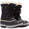 Sorel Youth Yoot Pac Nylon in 010-BLACK pair right