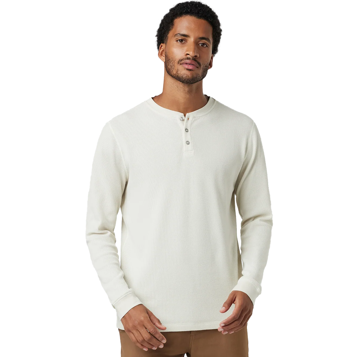 Men's Waffle Henley alternate view