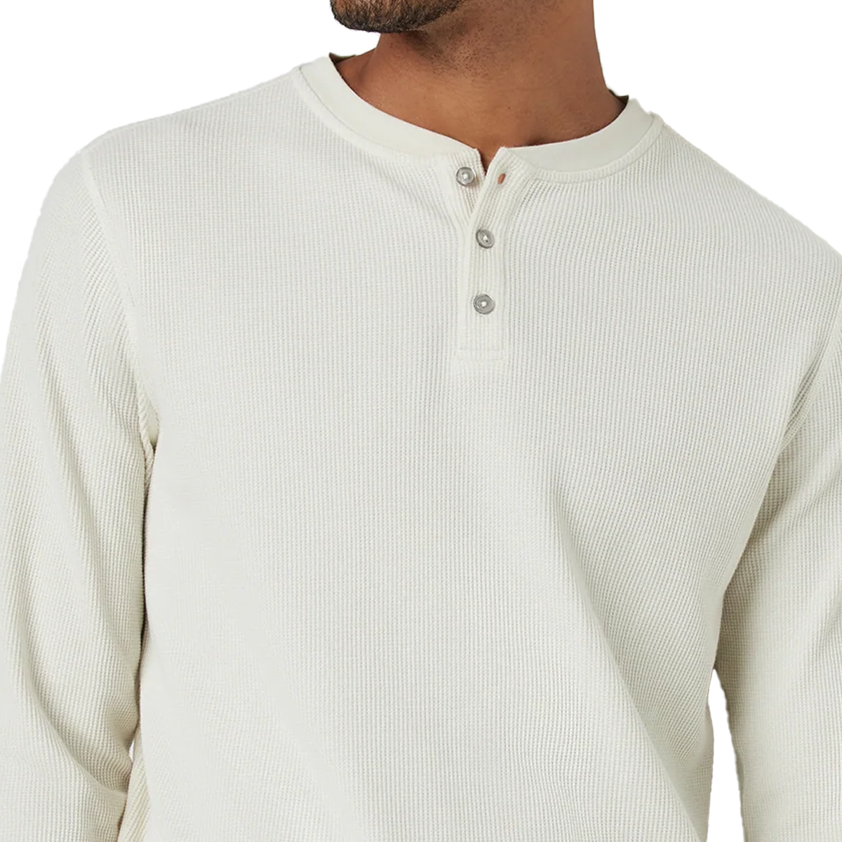 Men's Waffle Henley alternate view