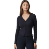 Vuori Women's Long Sleeve Pose Cardigan in Black