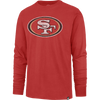 47 Brand Men's 49ers Premier Franklin Long Sleeve in Scarlet Red