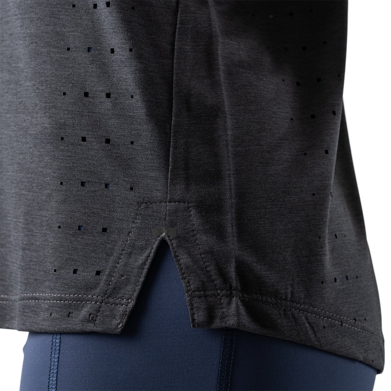 Women's Race Pace Tank, Rabbit Women's Race Pace Tank in 001-Black left hem