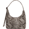 BAGGU Mini Nylon Shoulder Bag in Snakeskin