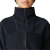 Mountain Hardwear Women's Powder Maven Fleece Full Zip Jacket in 010-Black front