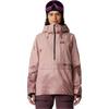 Mountain Hardwear Women's Powder Maven Anorak in Smoky Quartz Vapor Print front