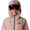 Mountain Hardwear Women's Powder Maven Anorak in Smoky Quartz Vapor Print hood