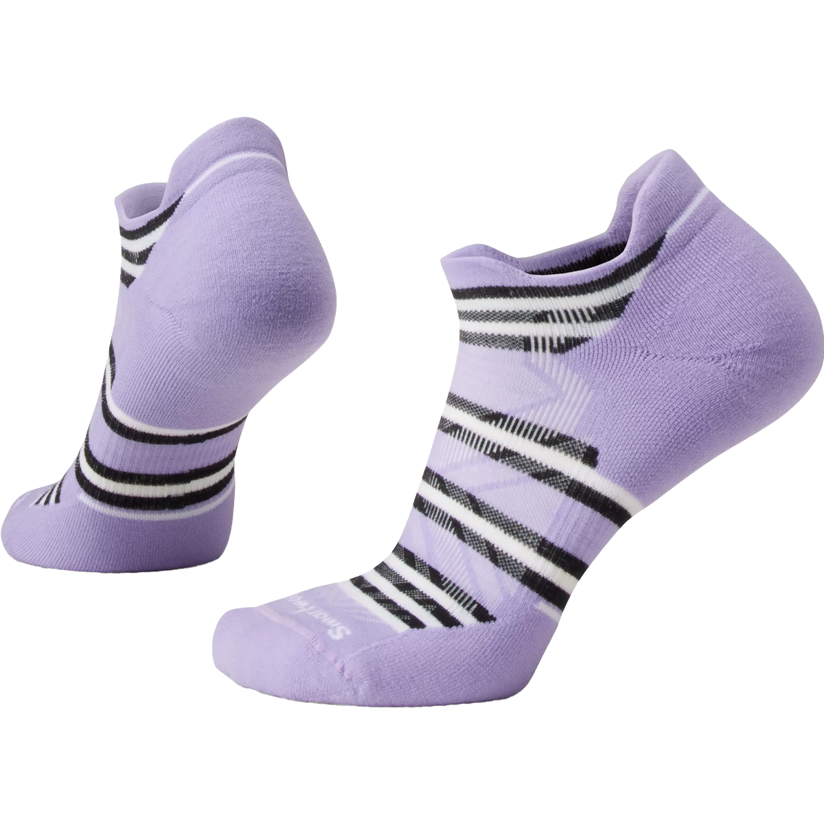 Women's Run Targeted Cushion Stripe Low Ankle Socks alternate view