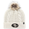 47 Brand Women's 49ers Meeko Cuff Knit in White