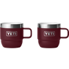 Yeti Rambler 6 oz Stackable Mug 2 Pack in Wild Vine Red